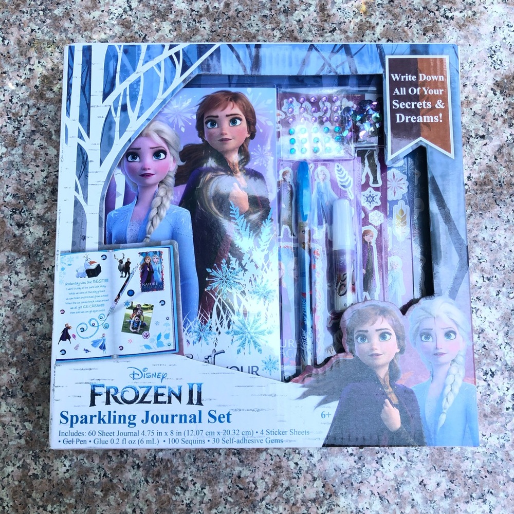 Perfect Gift for Kid FROZEN2 Sparkling Journal Set